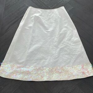 Gorgeous Shimmer Linen skirt sz 6